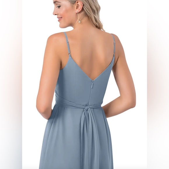 Azazie Anikka in Dusty Blue - Picture 5 of 7